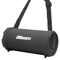 2BOOM Mini Bass King Wireless Bluetooth Portable Outdoor Speaker with FM Radio LED Display - Black