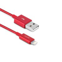 Moshi Integra Lightning Charge/Sync Cable 4 ft (1.2 m), MFi Certified, exceeds 20,000 Bend Cycles, Compatible iPhone Models (Crimson Red)