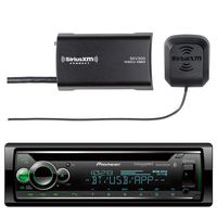 PIONEER Marine Audio Combo Bundle: Pioneer CD Player Bluetooth Receiver with Enhanced Audio Functions, New SiriusXM SXV300v1 Satellite Radio Connect Vehicle Tuner Kit for Satellite Radio