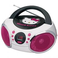 Hello Kitty 56062-GRO Portable Stereo CD Boombox AM/FM Radio MP3 Player Speaker