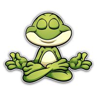 Yoga Frog Sticker