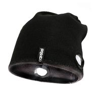 Earebel Bluetooth Headphones Slim Beanie - Wireless Headphones, Removable & Interchangeable Over Ear Headphones, Hi-Fi Stereo Sound - Built-in Microphone (Slim Beanie, Black)