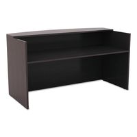 Alera ALE Valencia Series Reception Desk w/Counter,71w x 35 1/2d x 42 1/2h, Espresso