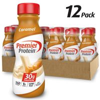 Premier Protein 30g Protein Shake, Caramel, 11.5 Fl Oz, Pack of 12