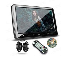 XTRONS 10.1 Inch HD Digital Screen Car Headrest DVD Player Ultra-Thin Detachable Touch Button with HDMI Port One IR Headphone Included