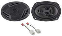 6x9" Rockville Front Factory Speaker Replacement Kit For 2006-08 Dodge Ram 1500