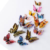 Stickers Clearance , 12pcs 3D Butterfly Design Decal Art Wall Stickers Room Magnetic Home Decor by Little Story Clearance