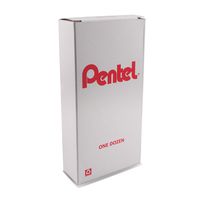 Pentel EnerGel Pearl  RTX Gel Ink Pen, (0.5mm), Fine Point, Needle Tip, Blue Ink, Box of 12 (BLN75PW-C)