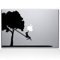 The Decal Guru 0163-MAC-11A-BLA Tree Vinyl Sticker, 11" MacBook Air, Black