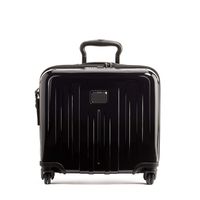 TUMI - V4 Compact Carry-On 4 Wheeled Brief - 14 Inch Laptop BriefClass for Men and Women - Black