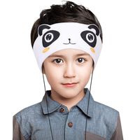 Homelove Wired Kids Headphones with Ultra Thin Adjustable 1/8'' Speakers Soft Fleece Headband or Patch for School or Home Panda