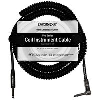 ChromaCast Coil Instrument Cable 30-Feet, Black (CC-COILCBLSA-30BK)