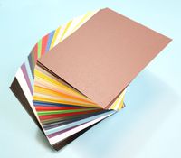 Pack of 200 MIXED COLORS 4.5"x6.5" UNCUT Mat Board / Matboard Blanks for Crafting