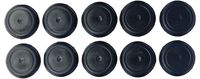 1 1/4" 1.25 inch Black Rubber Plugs for Flush Mount Body and Sheet Metal Holes Qty 10