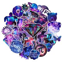 Girls Dream Sky Constellation Stickers Harajuku Star Series Bright Stars Decals Waterproof Guitar Cool Graffiti Starry Sky Stickers Galaxy Laptop Stickers