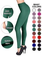 SATINA #1 High Waisted Buttery Soft Leggings | Regular and Plus Size | 22 Colors (Plus Size, Teal)