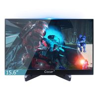 Portable Monitor 15.6" IPS 5mm Super Thin Gaming Display 5V USB Power Full HD 1080P for PC Laptop PS4 Xbox DVD Player HDMI Metal Housing LED Backlight Built-in Speaker 1920x1080