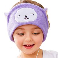 FIRIK Kids Headphones Volume Limited with Easy Adjustable Toddler Costume Silky Headband Headphones for Children, Perfect for Air Travel, Home and Christmas Birthday Gift - Llama