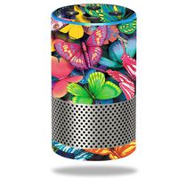 MightySkins Skin Compatible with Amazon Echo (2ND Gen) - Butterfly Party | Protective, Durable, and Unique Vinyl Decal Wrap Cover | Easy to Apply, Remove, and Change Styles | Made in The USA