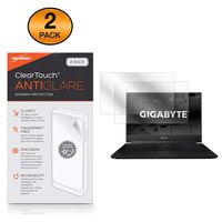Gigabyte Aero 15X (15-X8) Screen Protector, BoxWave® [ClearTouch Anti-Glare (2-Pack)] Anti-Fingerprint Matte Film Skin for Gigabyte Aero 15X (15-X8)