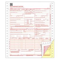 ComplyRight CMS 1500 Healthcare Billing Form - 02/12, 2-Part Continuous, White & Canary, 1000-Count (CMS122)