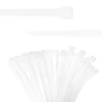 Beadnova Cable Ties Tie Wraps Zip Ties Heavy Duty for Indoor and Outdoor(10 Inch, White, 100pcs)