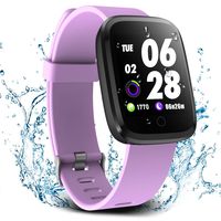 Verpro Smart Watch, Waterproof Fitness Activity Tracker with Heart Rate Monitor, Wearable Oxygen Blood Pressure Wrist Watch, Bluetooth Running GPS Tracker Sport Band, Purple