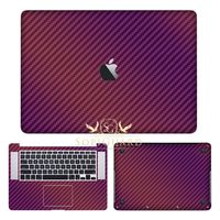 SopiGuard Chameleon Purple Carbon Fiber Precision Edge-to-Edge Coverage Vinyl Sticker Skin for Apple MacBook Pro 15 Retina (A1398)