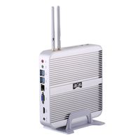 Partaker Fanless Home Computer,Mini PC Windows 10 HTPC with Intel i5 5200U/i5 5250U Dual Core CPU, 4GB Ram 64GB SSD, HDMI,VGA, 4USB 3.0, WiFi, Aluminum Alloy Chassis