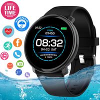 Smart Watch, Fitness Tracker Waterproof with Blood Pressure Heart Rate Monitor, Sport Fitness Watches Bluetooth Smartwatch Activity Tracker Watch with Pedometer Calorie for Women Men Android iOS