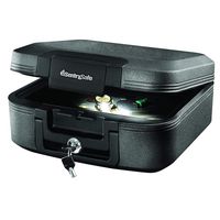 SentrySafe CHW20205 Fireproof Waterproof Box with Key Lock and Interior Light, 0.28 Cubic Feet
