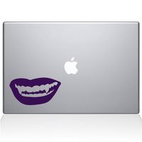 The Decal Guru Vampire Lips MacBook Decal Vinyl Sticker - 13" MacBook Air - Lavender (1208-MAC-13A-LAV)