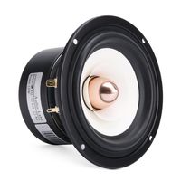 4 Inch Bullet Tweeter Full Range Speaker 4 Ohm, 5~15 Watt HiFi Tweeter Midrange Bass Integrated for Vocals Home Stereo Surround Sound Theater, 61Hz-18.5KHz Frequency Response 88dB