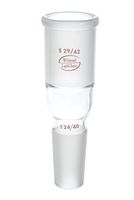 Wilmad-LabGlass LG-1200-120 Reducing/Enlarging Adapter, Standard Taper 29/42 Top Outer, Standard Taper 24/40 Bottom Inner