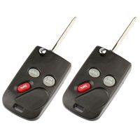Flip Key Fob Keyless Entry Remote fits Cadillac Escalade / Chevy Avalanche S10 Silverado Suburban Tahoe / GMC Sierra Sonoma Yukon (15042968) , Set of 2