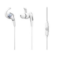Audio-Technica ATH-CKX5iSRD SonicFuel In-Ear Headphones with In-Line Mic & Control, White