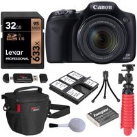 Canon PowerShot SX530 HS Camera with Lexar 32GB Memory Card, Flexi-Tripod, Camera Bag, Memory Card Reader/Writer, and Spare Battery