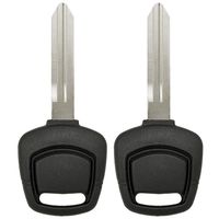 Keyless2Go New Uncut Replacement Transponder Ignition 4D60 Chip Car Key NI02T (2 Pack)