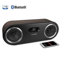 Fluance Fi50 Two-Way High Performance Wireless Bluetooth Premium Wood Speaker System with aptX Enhanced Audio (Natural Walnut)