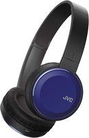 JVC Wireless Lightweight Flat Foldable On Ear Bluetooth Wireless Headband with Mic, Blue (HAS190BTA)