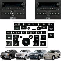 SunTrade 2PCS Radio Repair Kit Dash Replacement Stickers,for 2007-2013 GM Head Unit Radio Vehicles Decal Stickers