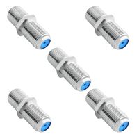 SAISN Coaxial Cable Connector 3GHz F-Type RG6 Cable Extension Adapter (5 Pack)