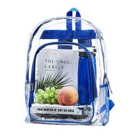 Heavy Duty Clear Backpack, Transparent Cold-resistant Daily Backpack, See Through Bookbag with Padded Shoulder Straps for College,Travel, Work, Security Check