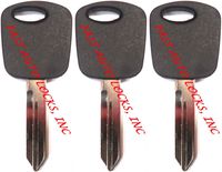 H72-PT X3, 3 (THREE) NEW Ford PATS Transponder Chip Key Blank - USER PROGRAMMABLE H72-PT