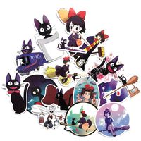 15Pcs Kiki Delivery Service Stickers for Water Bottle Laptops Skateboards Luggage Cars Snowboard DIY Decoration Gift for Kids