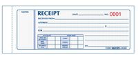 REDIFORM Money Receipts, Carbonless, 3 Parts, 2.75 x 7 inches,  50 Numbered Receipts (8L802)