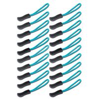 DYZD Durable Zipper Pulls Zipper Tab Zipper Tags Cord Pulls Zipper Extension Zip Fixer for Backpacks, Jackets, Luggage, Purses, Handbags (Blue,20 PCS)