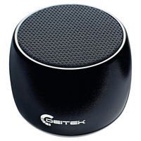 DEITek Anodized Aluminum TWS Mini Speaker, Portable Bluetooth Wireless Speaker, True Stereo Black DTWS700