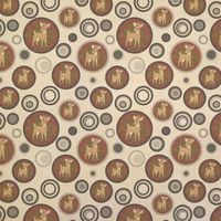 Cute Deer Buck Kraft Present Gift Wrap Wrapping Paper