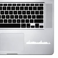 StickAny Palm Series Chicago Skyline Sticker for MacBook Pro, Chromebook, and Laptops (White)